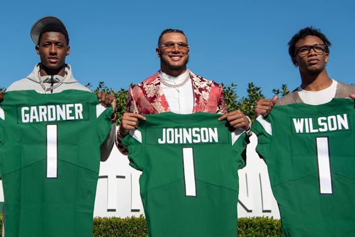 New York Jets first round picks Ahmad Gardner, Jermaine Johnson and Garrett Wilson